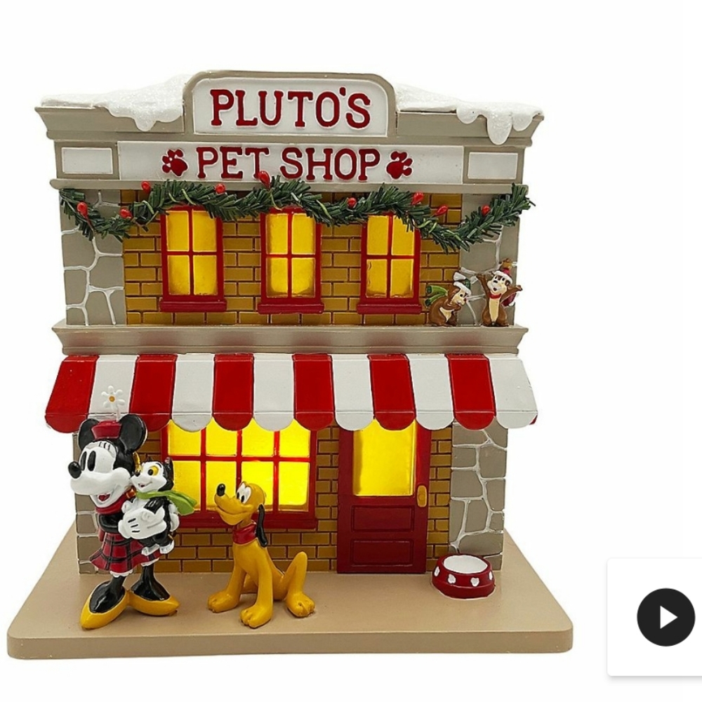 Disney's Pluto's Pet Shop Village by St. Nicholas Square NIB